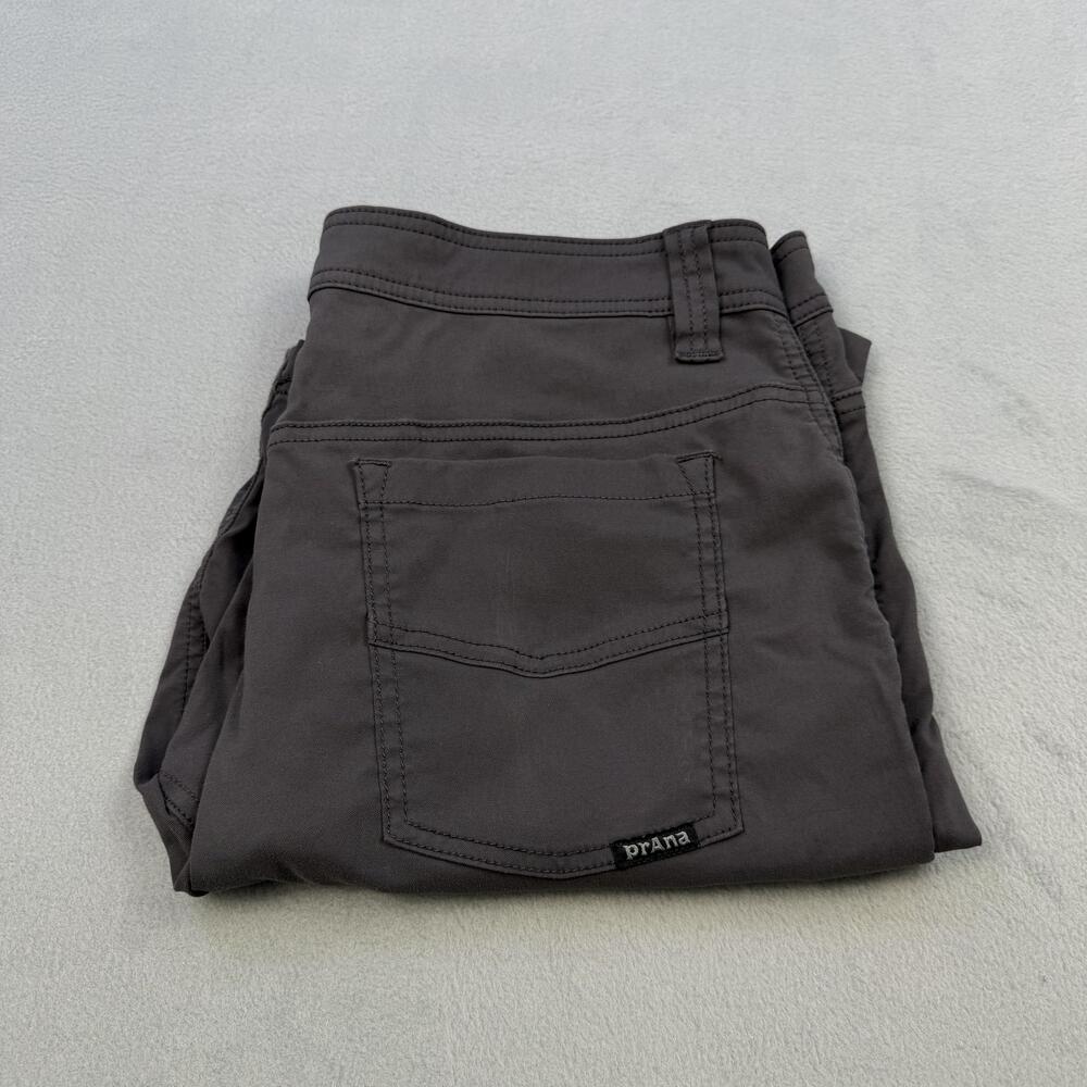 PrAna Shorts Mens 35 Gray Performance Stretch 9 Inseam Hiking Pockets Casual